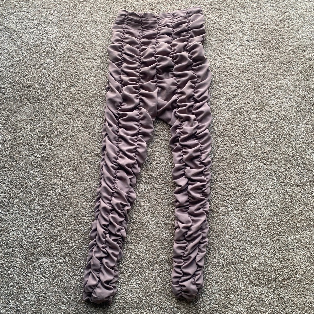 Purple Ruffle Pants